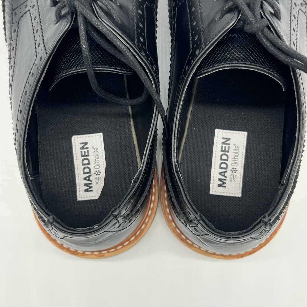 Steve Madden Black Vikkin Shoes‎ Men 10 Round Toe Design with Ortholite - Picture 6 of 9